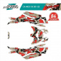 Preview: Geometric Red-Beige for Can-Am Maverick X3 2 Doors